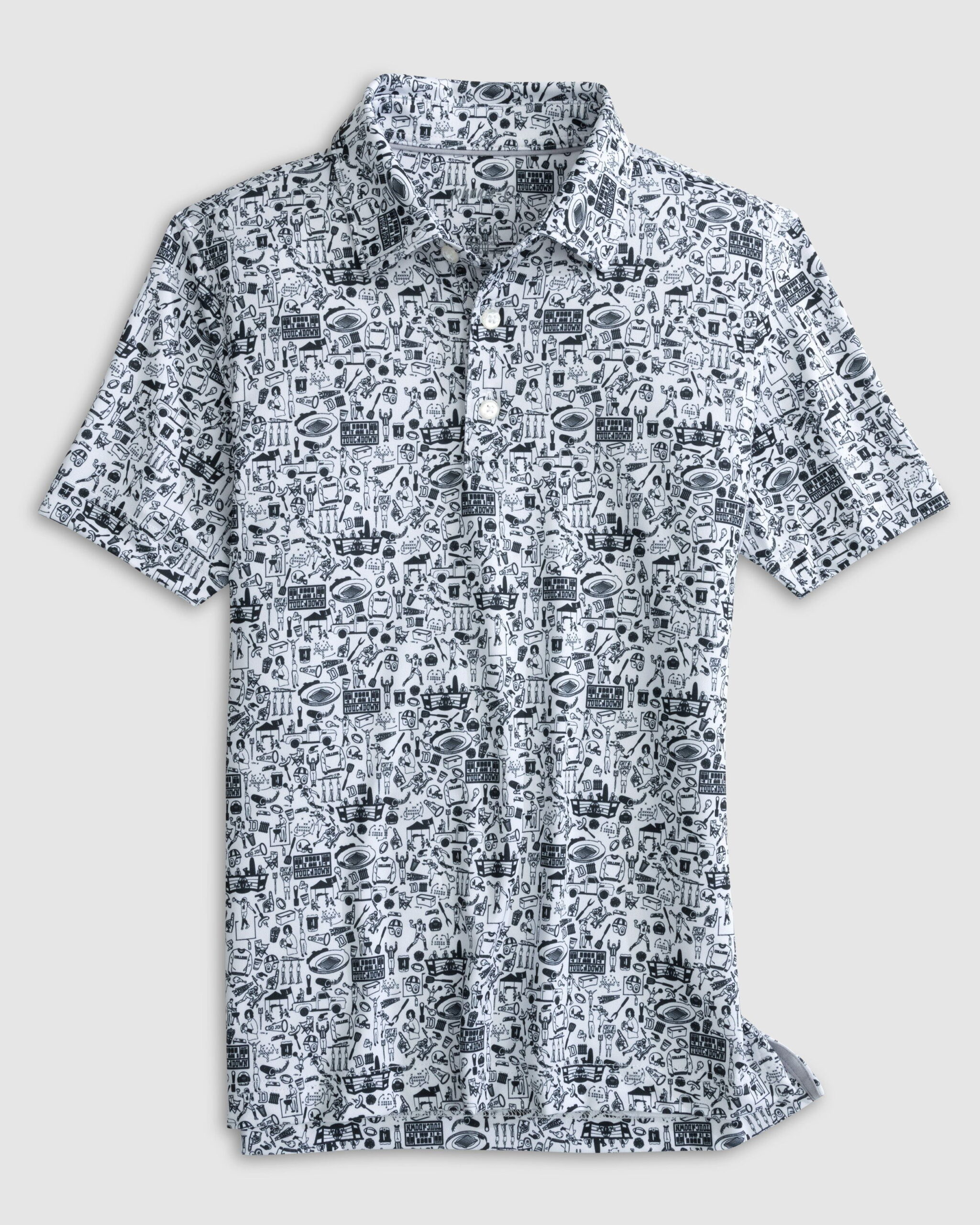 JBPO7000_BLWH__TAILGATER2.0_BOYS_POLO_BLACK-WHITE_24SS_Front_flt